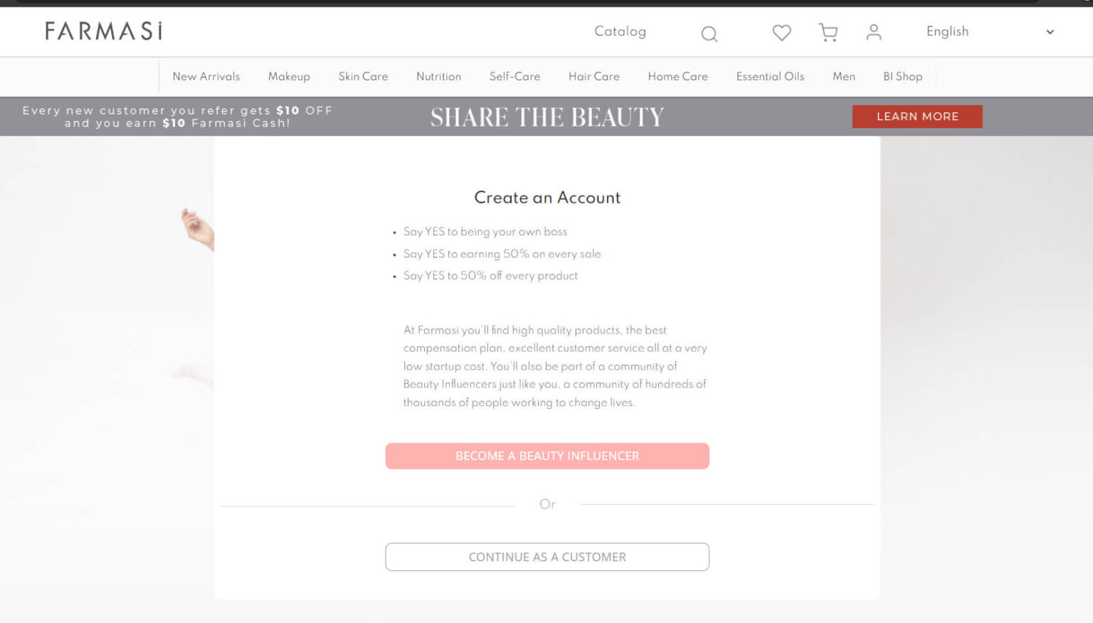 Farmasi Login Farmasi Beauty Influencer Login at