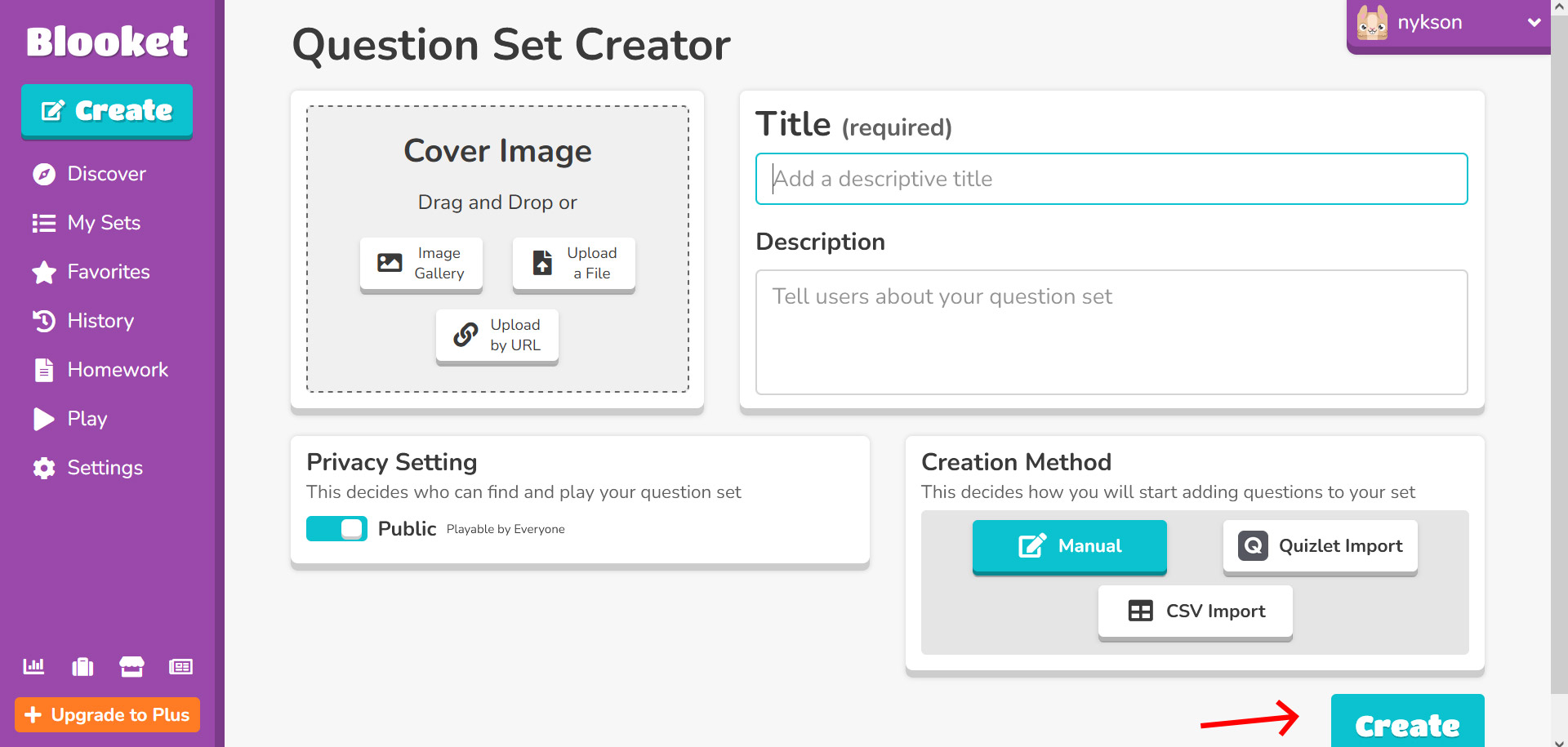Blooket Question Set Creator