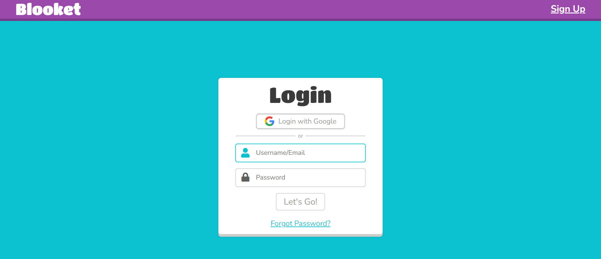 Blooket Teacher Login Page