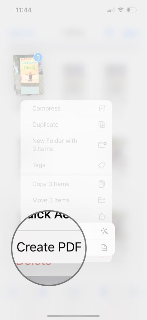 Files App to Save Photo as PDF on iPhone